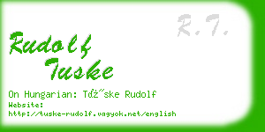 rudolf tuske business card